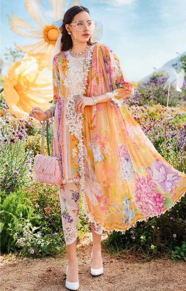 MARIA.B PRINTED SILK SUIT – 3PC