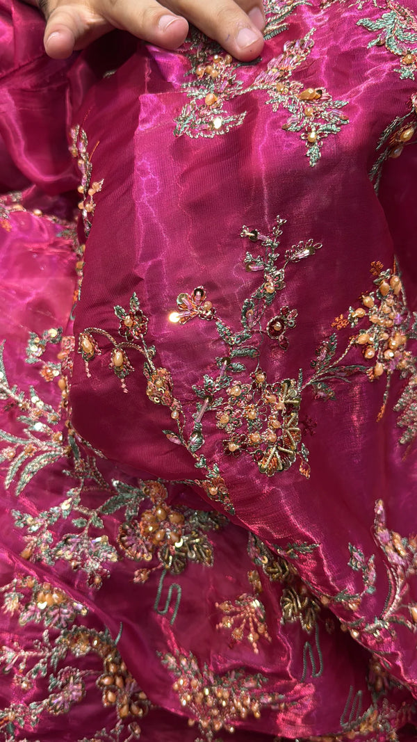 HUSSAIN REHAR JAMALI (3PC) MAGENTA