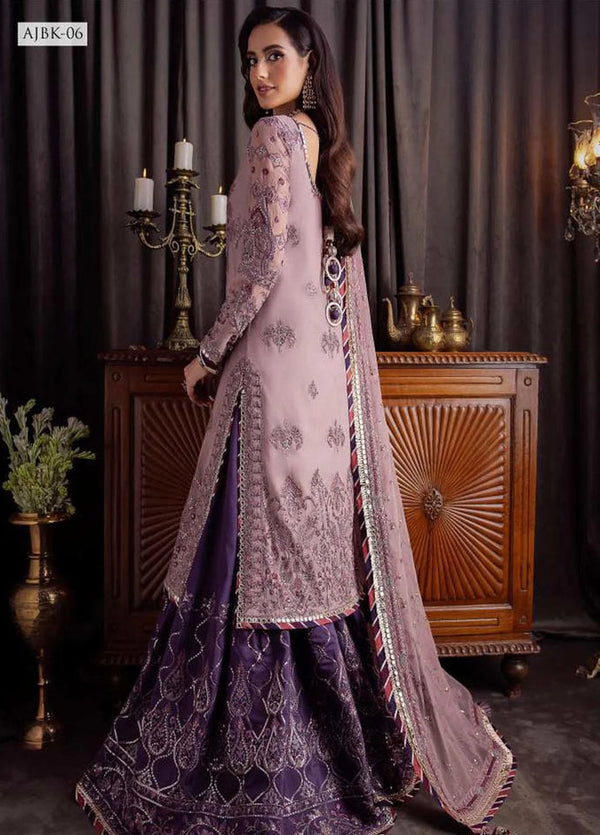 Asim Jofa Pink Chiffon Formal Collection Replica