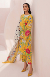Baroque Yellow Printed Lawn Collection Replica