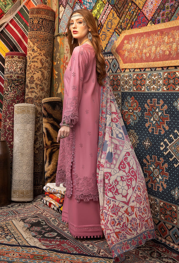 Adan's Libas | Tea Pink -Lawn Collection Replica