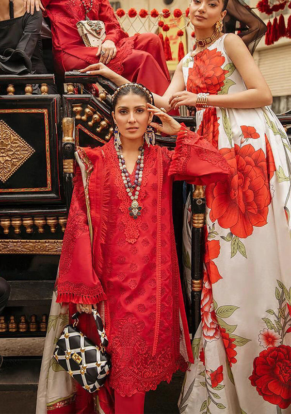 Mushq | Red - Chickenkari Lawn Collection Replica