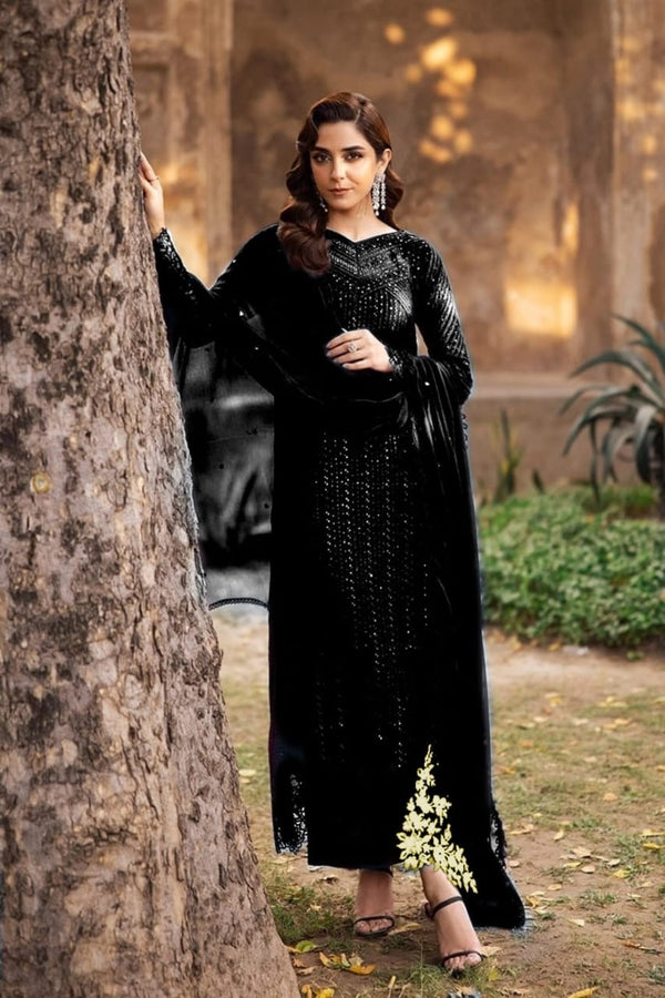 Azure Black Chiffon Collection Replica