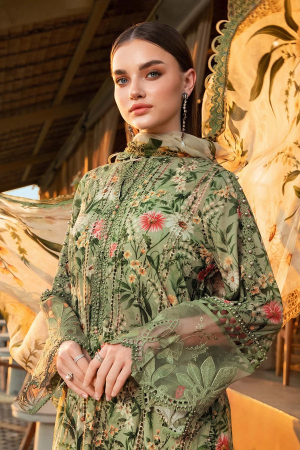 Maria B MPrint | Olive Green - Lawn Collection Replica