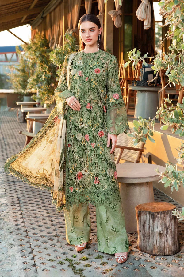 Maria B MPrint | Olive Green - Lawn Collection Replica