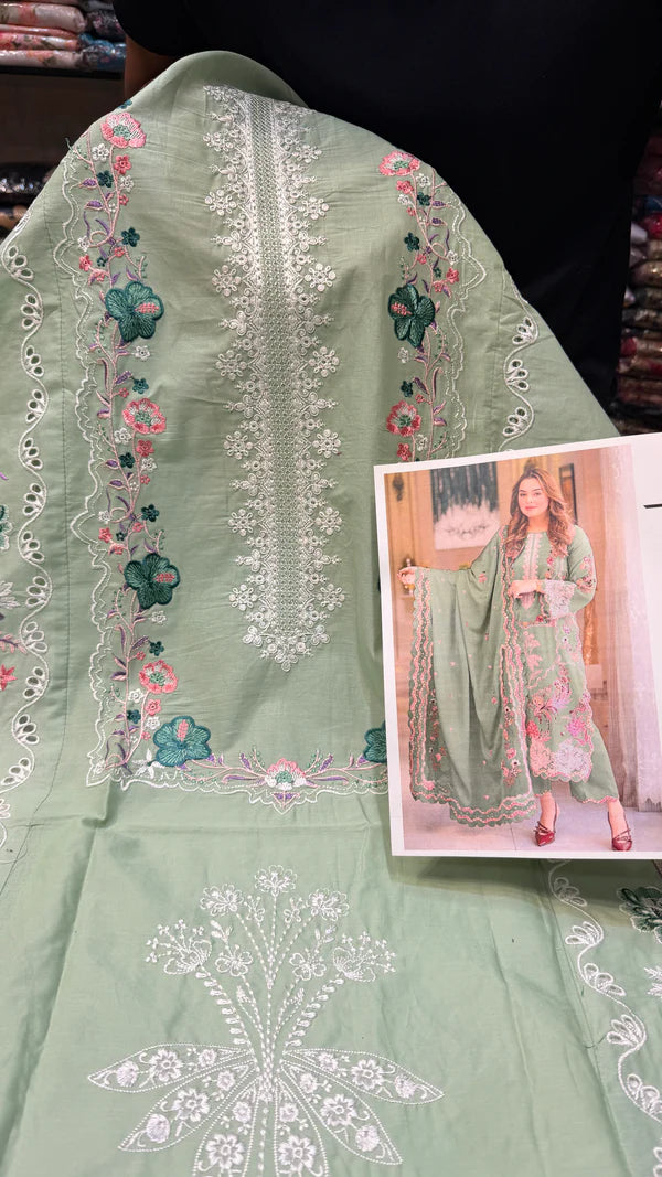 Aneelas Lawn Luxe 10 (Pistachio)