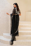 Iznik Black Exclusive Net Saree Replica