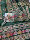 ANEELAS SILK PRINT GREEN