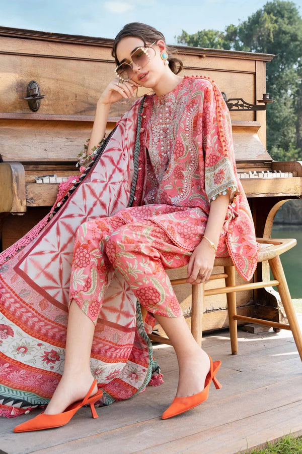 Maria B | Pink - MPrint Lawn Collection Replica
