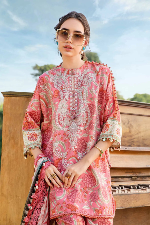 Maria B | Pink - MPrint Lawn Collection Replica