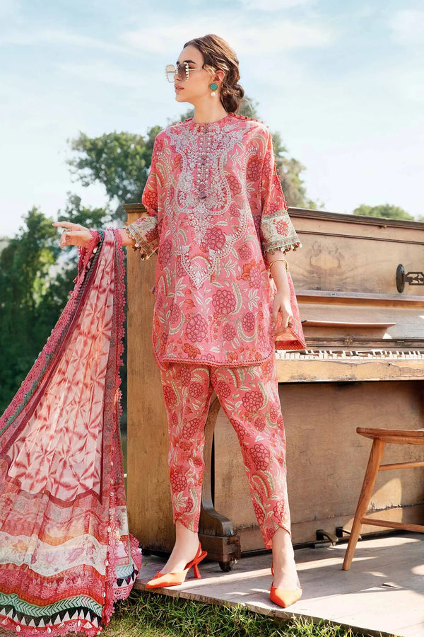 Maria B | Pink - MPrint Lawn Collection Replica