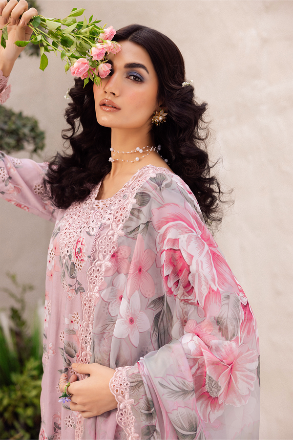 Iznik | Peach - Lawn & Chiffon Collection