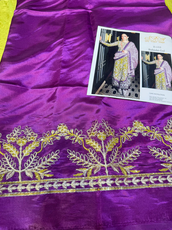 SRA Shisha Silk Bahisht Gul Ensemble
