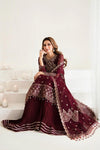 Alizeh Maroon Chiffon Formal Collection Replica