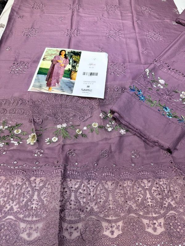 ELAF 01 DHANAK PALACHI SHAWL – LILAC