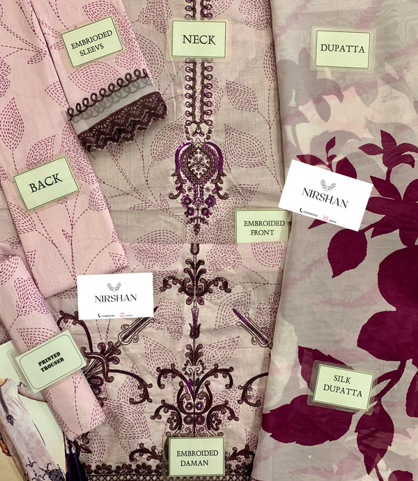Bin Ilyas | Light Purple - Lawn Collection Replica