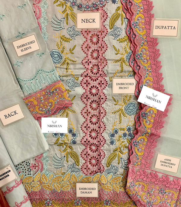 Rang Rasiya | Sky Blue - Luxury Lawn Collection Replica