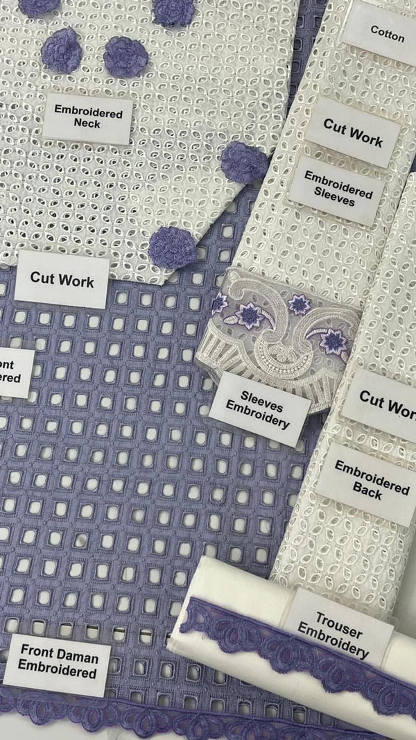 Farida Hassan Light Blue Luxury Lawn Collection Replica