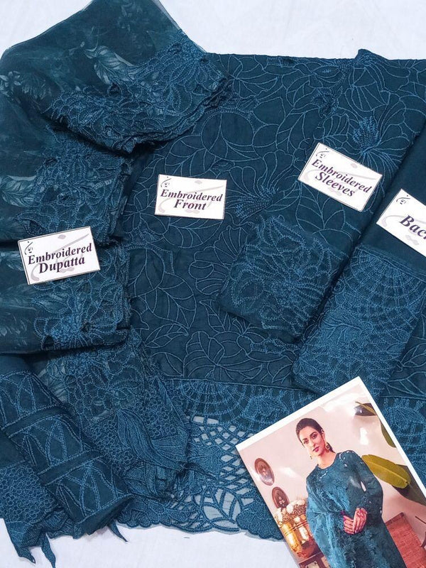 Rang Rasiya Blue Luxury Lawn Collection Replica
