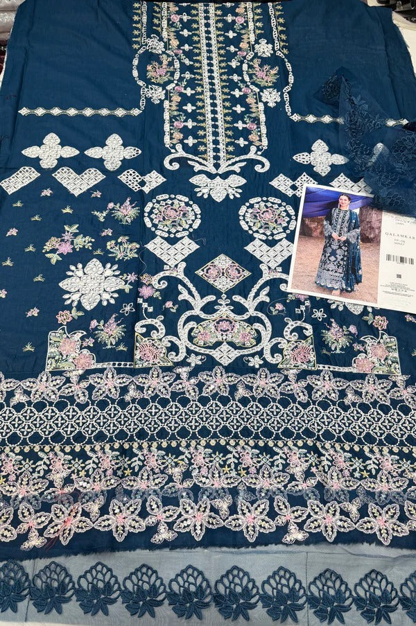 Qalamkar Lawn Miray (Zink)