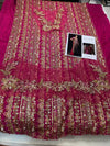 Sana Safinaz Signature Tassel Silk โ Shocking Pink Ensemble