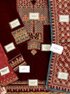 Jazmin Maroon Velvet Formal Collection Replica