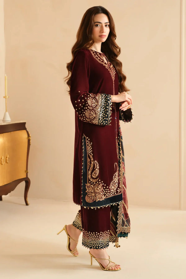 JAZMIN Velvet Maroon