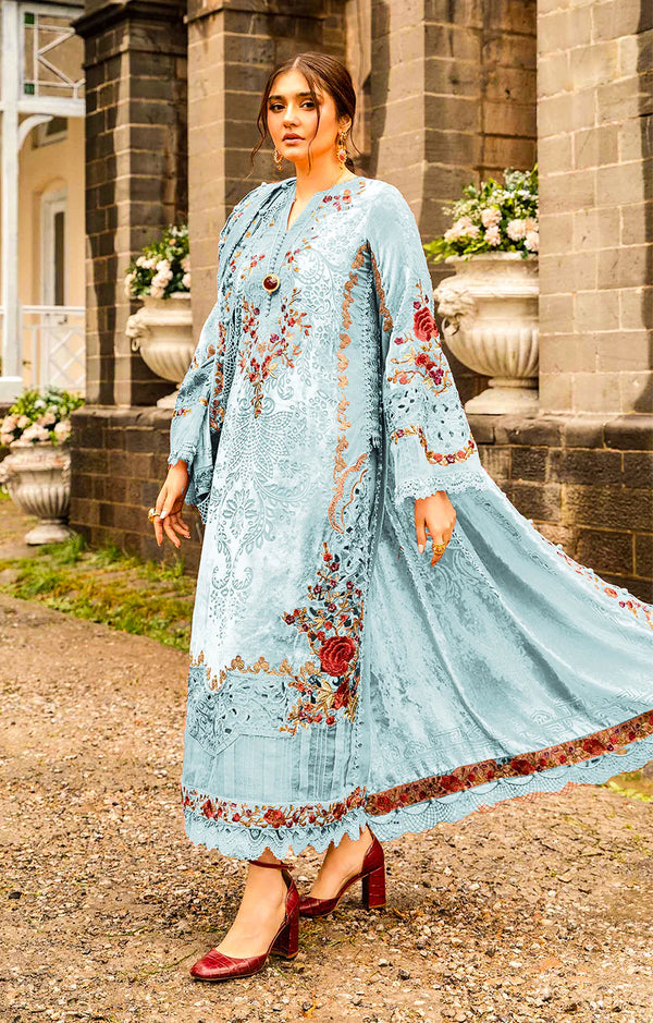 Maria B - Velvet Palachi 3Pc – ICE FEROZA