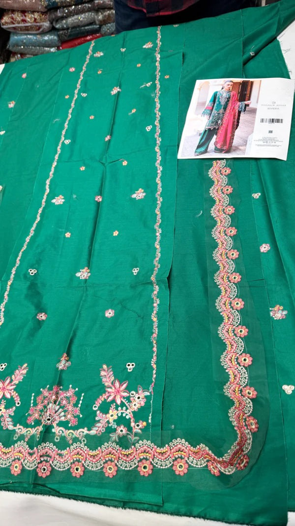 HUSSAIN REHAR Lawn - Riviera (Emerald Green)