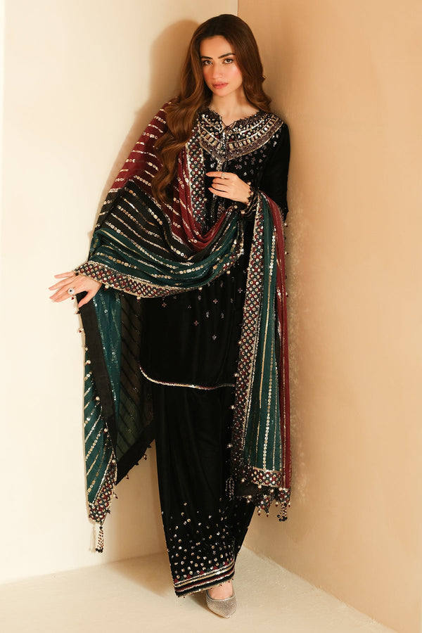 Jazmin Black Velvet Formal Collection Replica