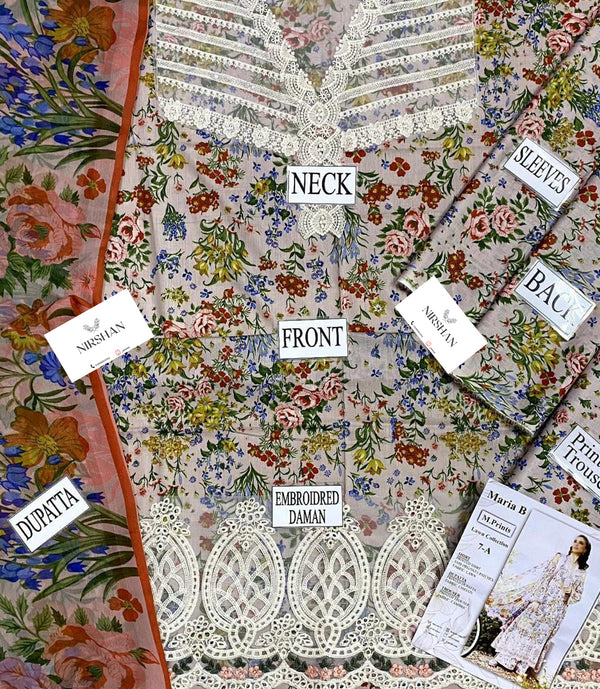 Maria B MPrint | Off White - Lawn Collection Replica