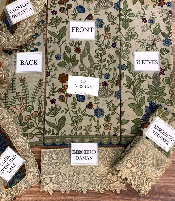 Maria B | Beige - Lawn Collection Replica