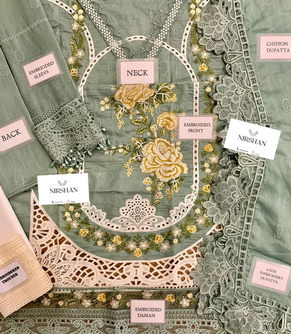 Maria B | Pastel Green - Lawn Collection Replica