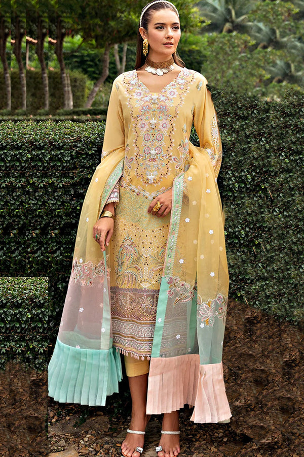 Ramsha | Yellow - Lawn & Cotton Collection Replica