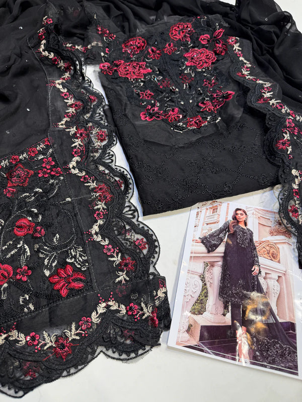 MARIA.B 33 CHIFFON 2PC – BLACK