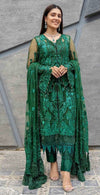 Maryam Hussain Green Chiffon Formal Collection Replica