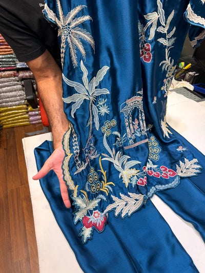 FLAIRS SILK KAFTAN 2PC STITCHED