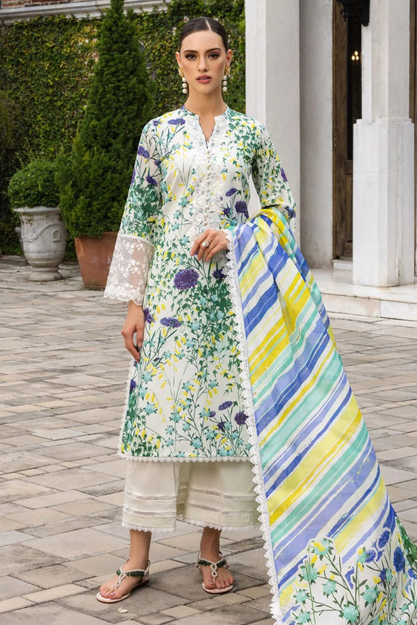 Zainab Chottani | White - Digital Printed Lawn Collection Replica