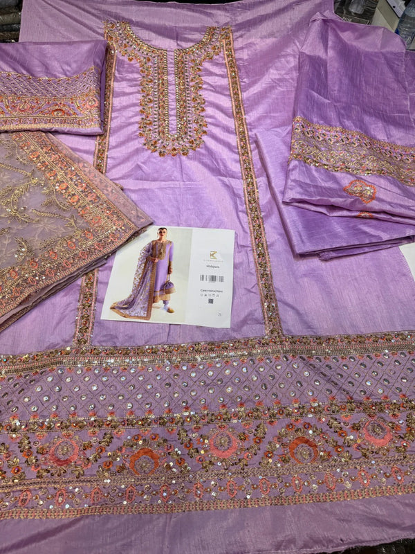 Kanwal Malik Raw Silk Mahpara Kaasni