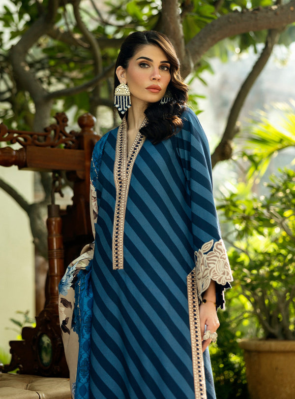 Zainab Chottani | Dark Blue - Lawn Collection Replica