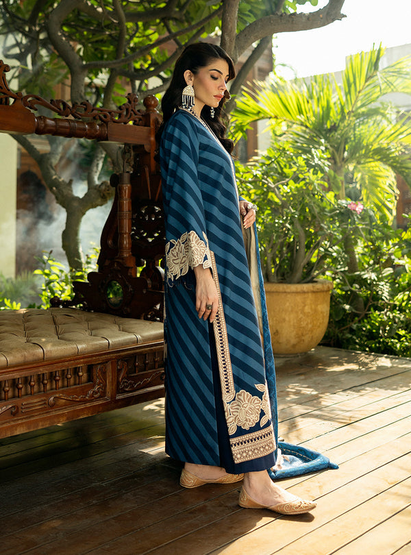 Zainab Chottani | Dark Blue - Lawn Collection Replica