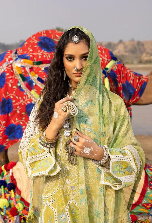 Adan's Libas Pistachio Luxury Lawn Collection Replica