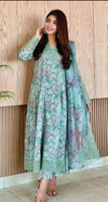 Iznik Green Luxury Lawn Collection Replica