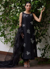 Farah Talib Black Organza Collection Replica