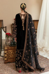 Baroque Black Velvet Formal Collection Replica
