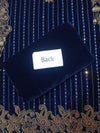 Azure Navy Blue Formal Collection Velvet Replica