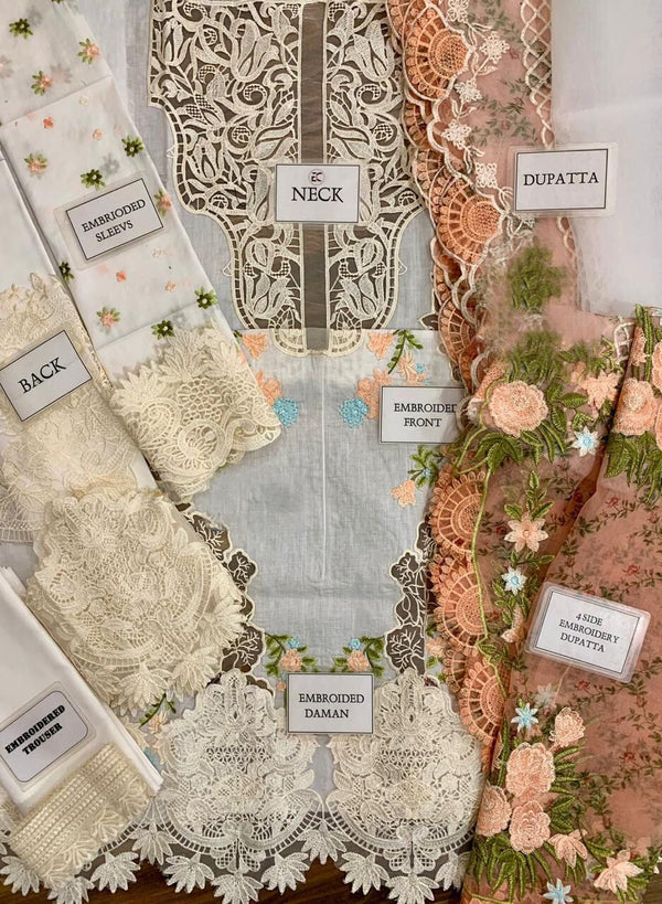 Crimson X Saira Shakira Laser Cut Luxury Lawn Collection Replica