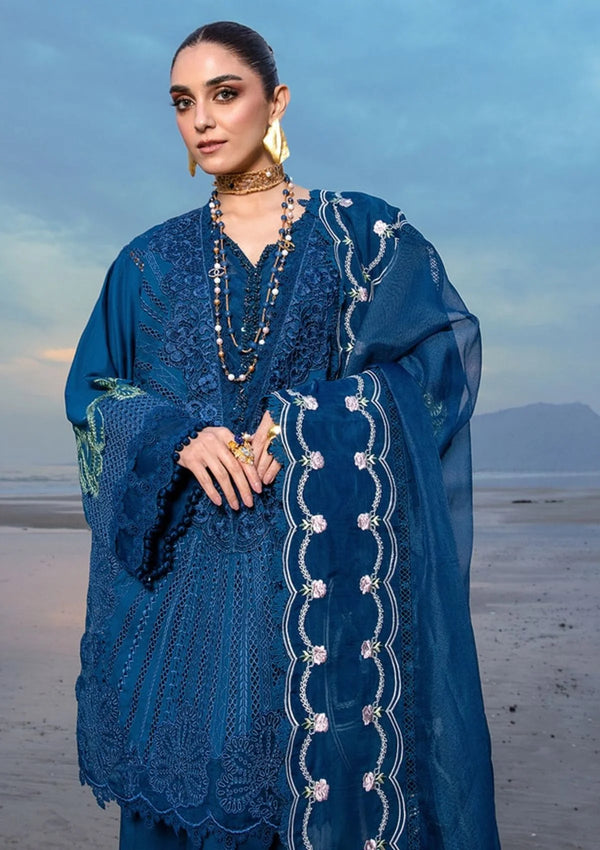 Crimson | Midnight Blue - Lawn Cotton Collection Replica