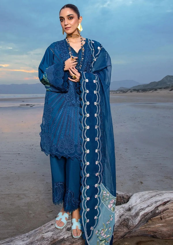 Crimson | Midnight Blue - Lawn Cotton Collection Replica