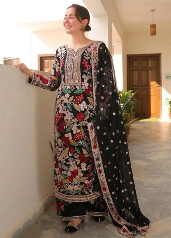 Rang Rasiya Black Chiffon Formal Collection Replica